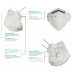 Μάσκα προστασίας αναπνοής σωματιδίων FFP2 NR Climax 1720-V